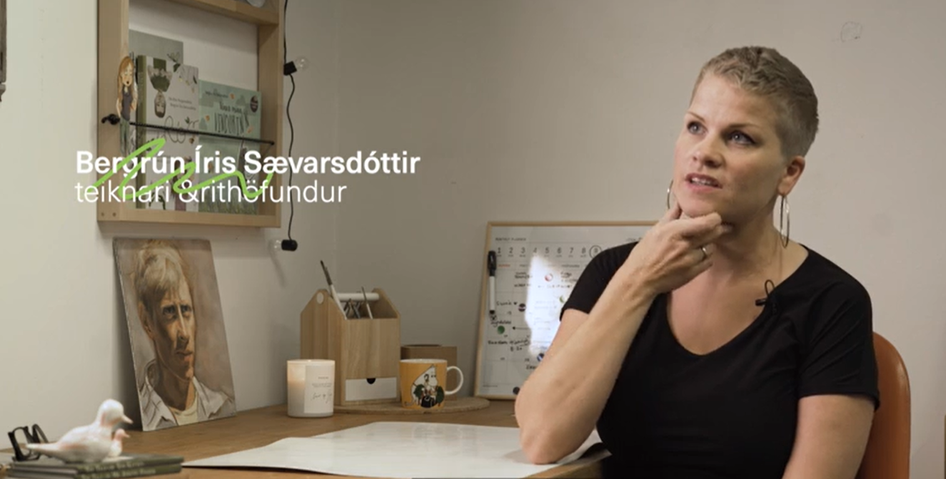 Bergrún Íris Sævarsdóttir, teiknari og rithöfundur.