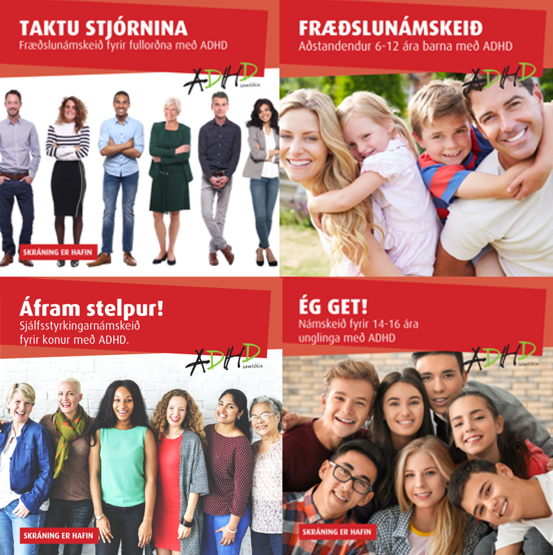 Skráning er hafin á haustnámskeið ADHD samtakanna.