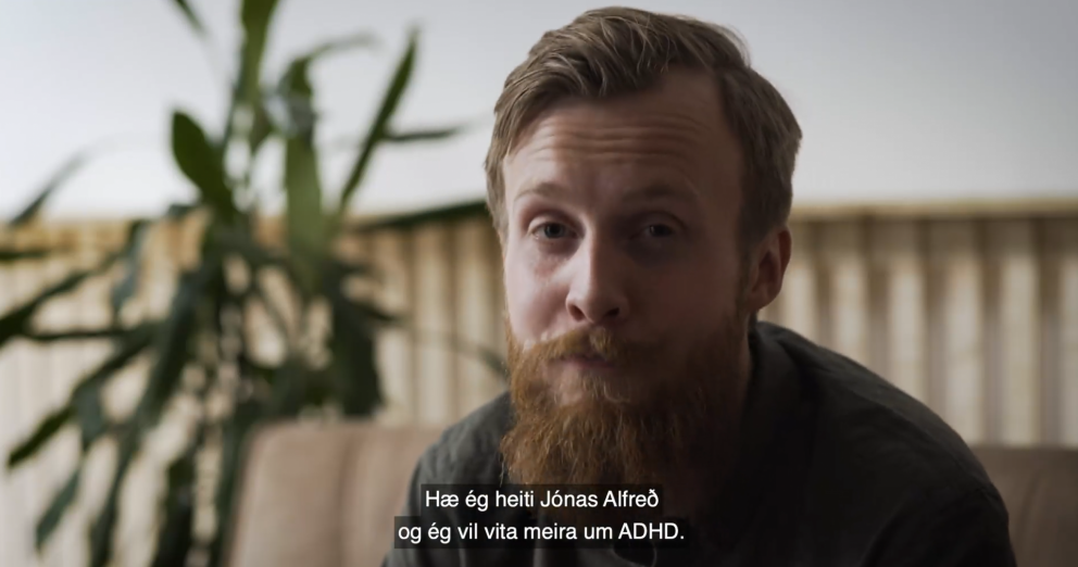 Hvað er ADHD? Jónas Alfreð Birkisson leitar svara í nýjum kynningarmyndböndum ADHD samtakanna.