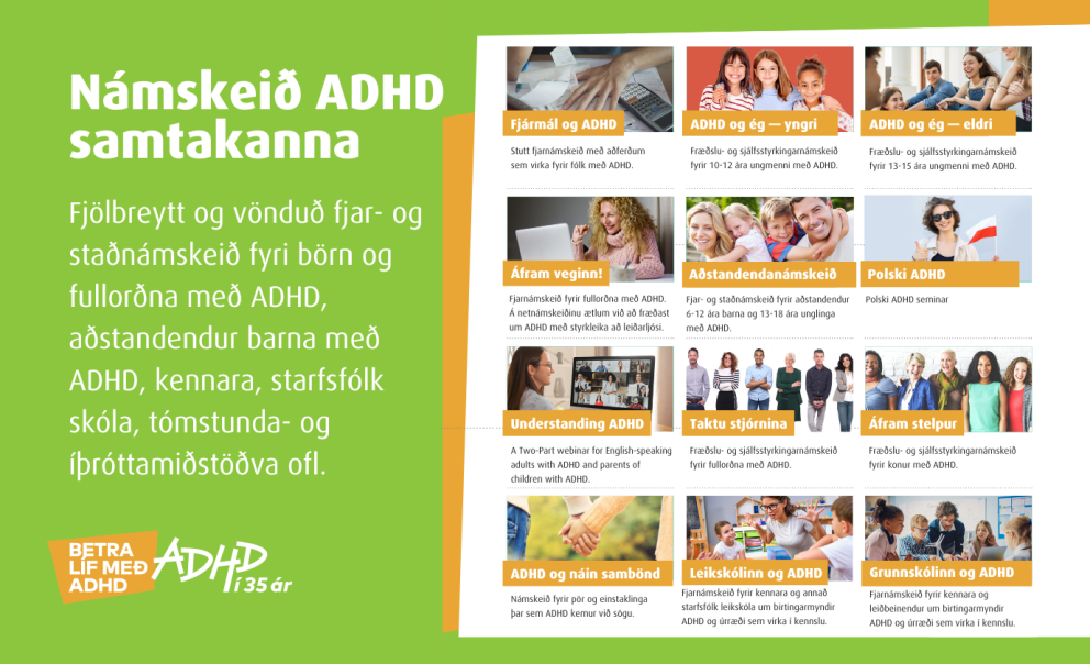 Haustnámskeið ADHD samtakanna - skráning í fullum gangi!