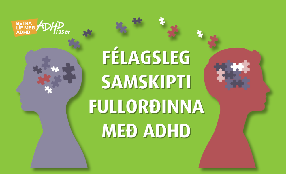 Fræðslufundur fyrir fullorðna með ADHD í kvöld kl. 20