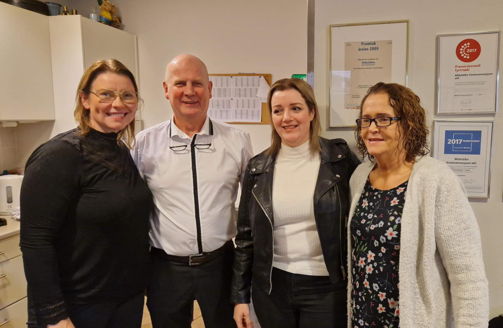 Frá vistri til hægri: Ása Ingibergsdóttir, Marinó Sigursteinsson, Ásta Björk Guðnadóttir og Marý Kol…