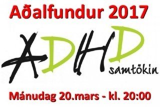 Minnum á aðalfund ADHD 2017