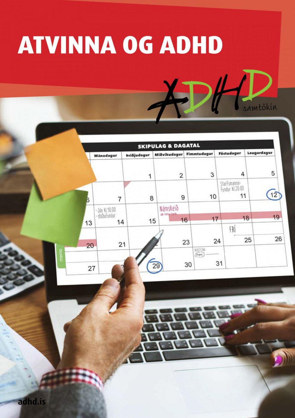 Atvinna og ADHD - nýjasti fræðslubæklingur ADHD samtakanna.
