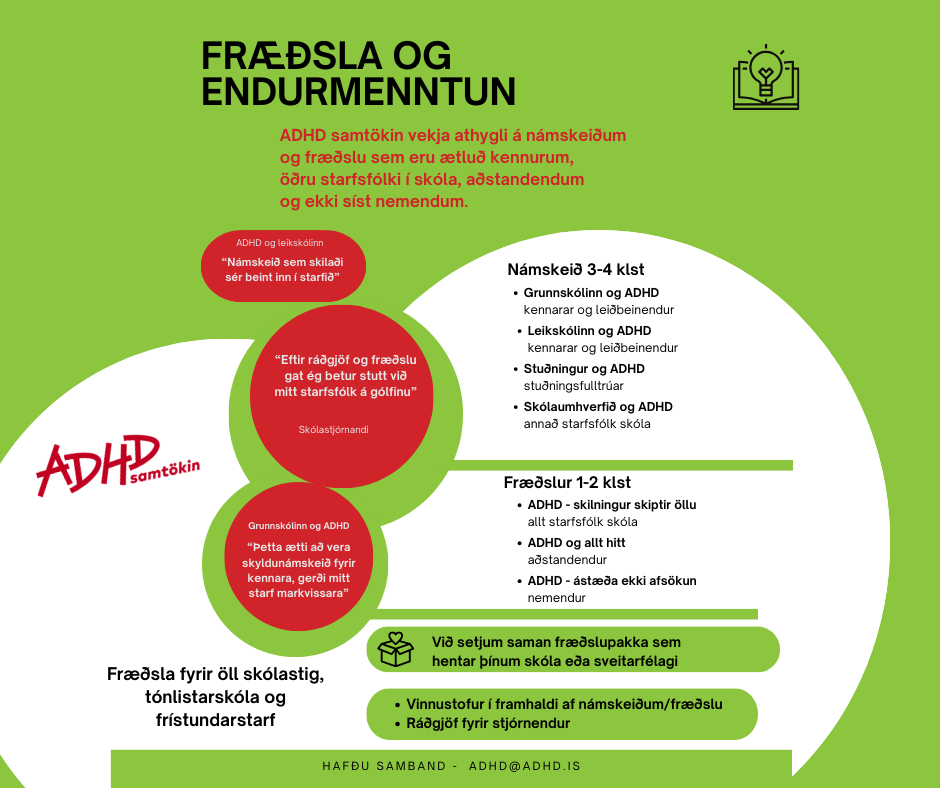 Fræðsla og endurmenntun