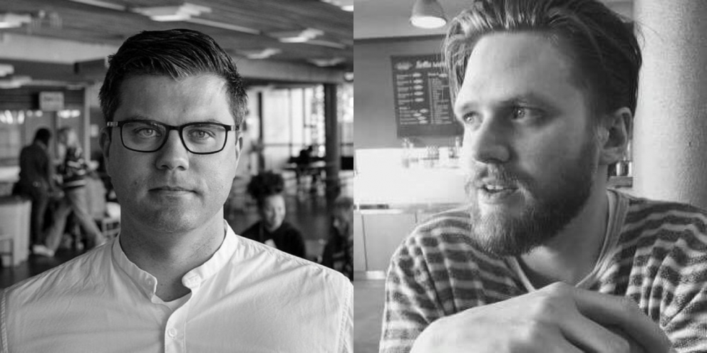 Bóas Valdórsson, sálfræðingur og Ari H.G. Yates, teiknari og rithöfundur