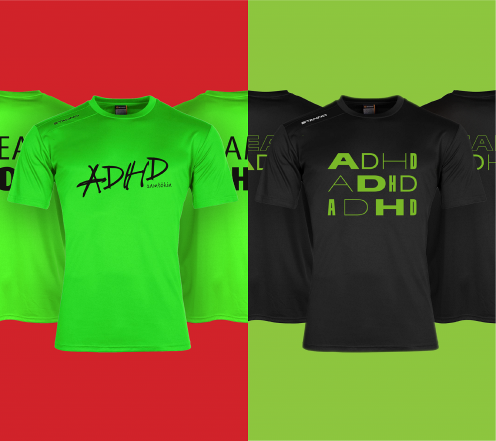 Hér má sjá hlaupabolina sem standa þátttakendum til boða