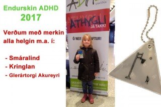 Endurskinsmerki ADHD 2017 - Sala um helgina
