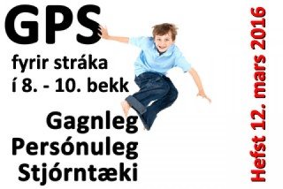 GPS-námskeið fyrir stráka - Skráning hafin