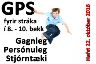 GPS námskeið fyrir stráka - Skráningu lokið