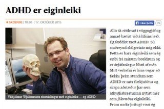 ADHD er eiginleiki - grein eftir Vilhjálm Hjálmarsson