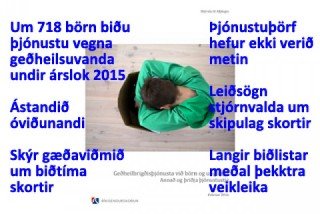 Óviðunandi bið eftir geðheilbrigðis- þjónustu fyrir börn og unglinga