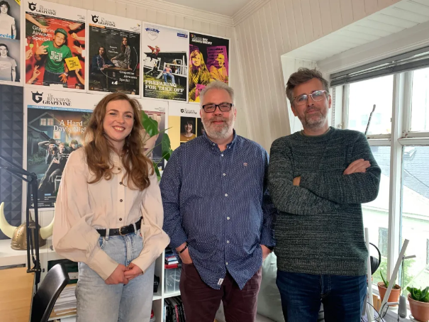 From left to right/frá vinstri til hægri: Josie Anne, Valur, Vilhjálmur
Photo/Mynd eftir Kim Wagena…