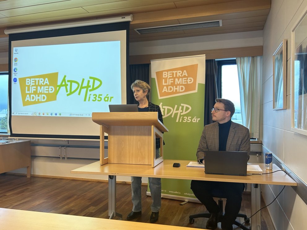 Gyða Haraldsdóttir, varaformaður og Þórarinn Snorri Sigurgeirsson, fundarstjóri