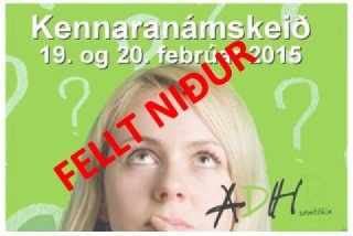 Kennaranámskeið fellt niður vegna dræmrar þátttöku