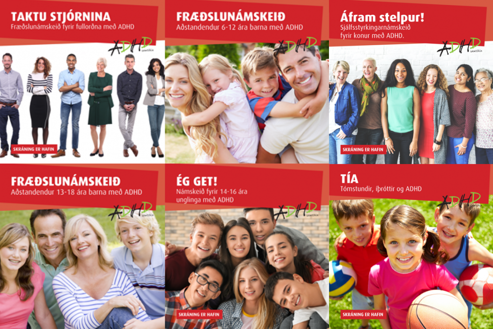 Skráning er hafin á vornámskeið ADHD samtakanna 2021