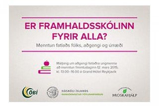 Er framhaldsskólinn fyrir alla?