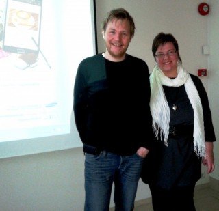 Páll Einarsson og Ellen Calmon framkvæmdastjóri