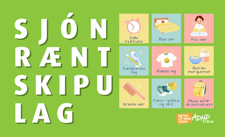 Sjónrænt skipulag í kvöld