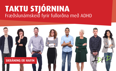 Taktu stjórnina - Fræðslunámskeið fyrir fullorðna með ADHD