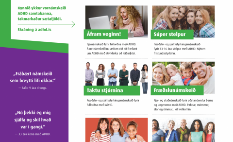 Skráning er hafin á vornámskeið ADHD samtakanna 2022