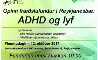 Reykjanesbær: Fræðslufundur um ADHD og lyf