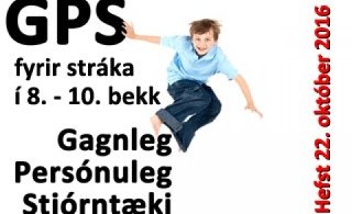 GPS námskeið fyrir stráka - Skráningu lokið