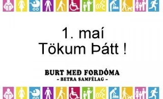 Kröfuganga 1. maí - Burt með fordóma