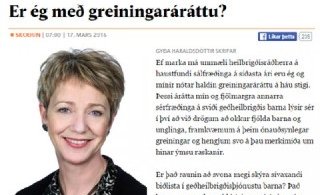 Greiningarárátta og geðraskanir