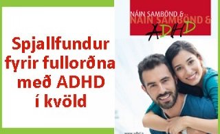 Spjallfundur í kvöld - ADHD og náin sambönd