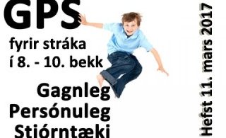 GPS-námskeið fyrir stráka í mars - Skráning hafin