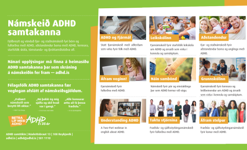 Vornámskeið ADHD samtakanna 2024 – skráning hafin!