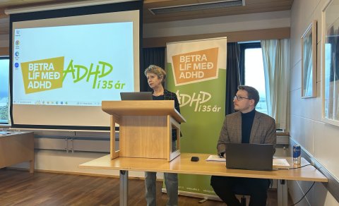 Gyða Haraldsdóttir, varaformaður og Þórarinn Snorri Sigurgeirsson, fundarstjóri