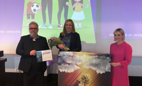 Frá vinstri til hægri á mynd: Vilhjálmur Hjálmarsson, formaður ADHD Samtakanna. Urður Njarðvík, próf…