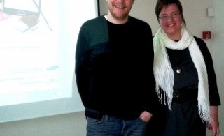 Páll Einarsson og Ellen Calmon framkvæmdastjóri