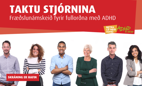 Taktu stjórnina - Fræðslunámskeið fyrir fullorðna með ADHD